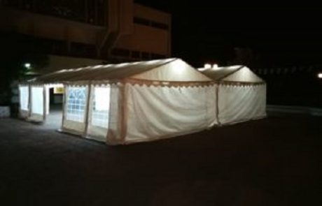 פרוייקטים אחרונים של הקמת אוהלים ברחבי הארץ